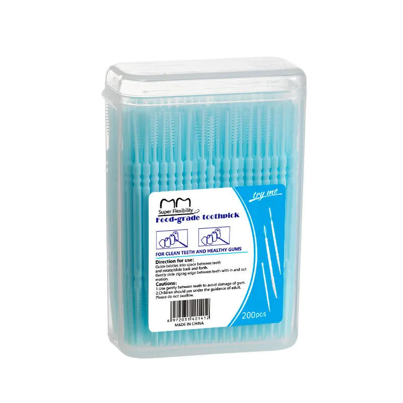 Interdental Brush, Original, 200 pcs, efficient Cleaning Between Teeth, Plaque Remover and Dental flosser for Small Gaps