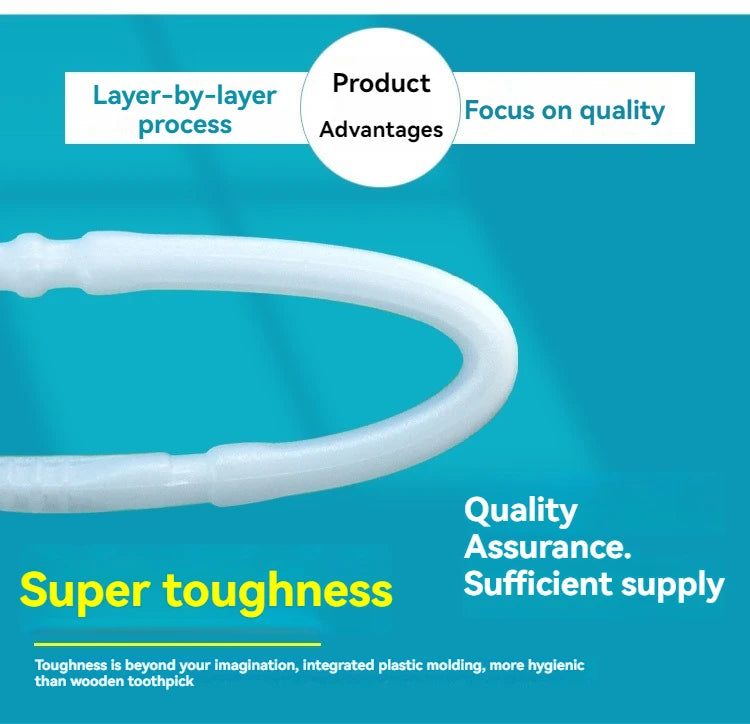Interdental Brush, Original, 200 pcs, efficient Cleaning Between Teeth, Plaque Remover and Dental flosser for Small Gaps
