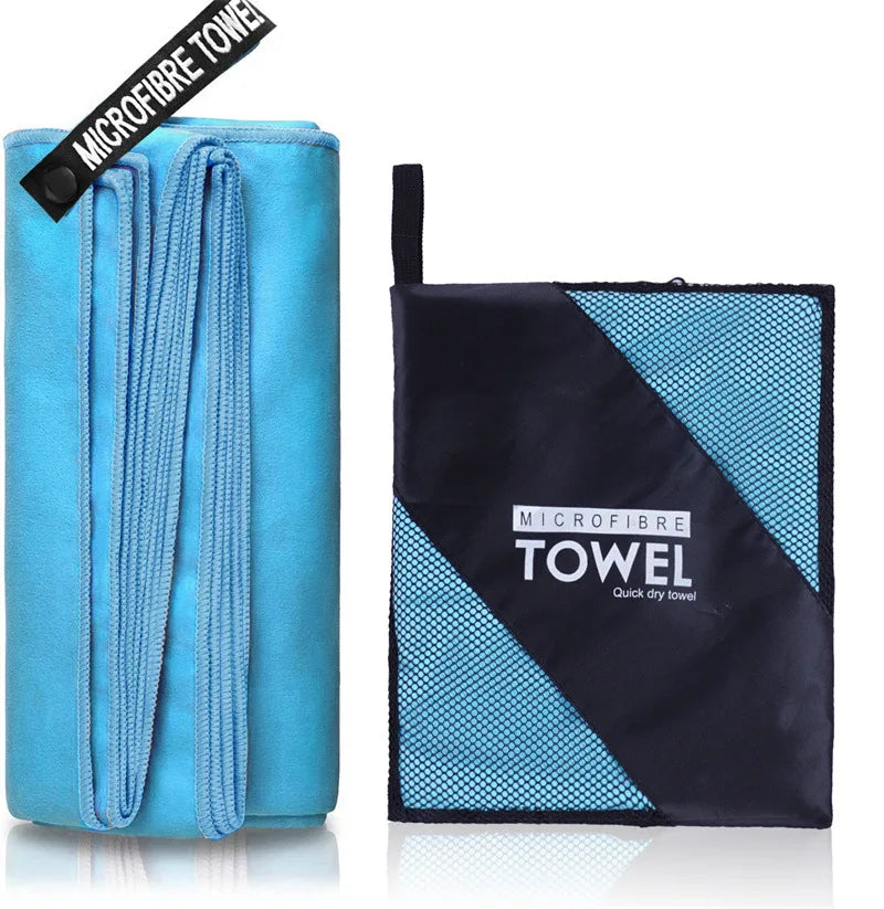 Premium Quick-Dry Sports Towel | 40x80cm | Blue, Grey, Green, Orange | Ideal for Swimming, Gym, Fitness, Camping, Running, Beach