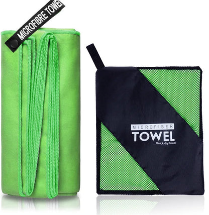 Premium Quick-Dry Sports Towel | 40x80cm | Blue, Grey, Green, Orange | Ideal for Swimming, Gym, Fitness, Camping, Running, Beach