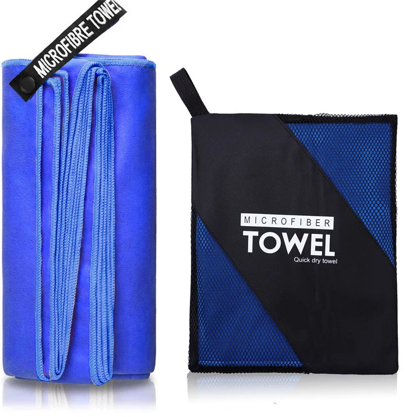 Premium Quick-Dry Sports Towel | 40x80cm | Blue, Grey, Green, Orange | Ideal for Swimming, Gym, Fitness, Camping, Running, Beach