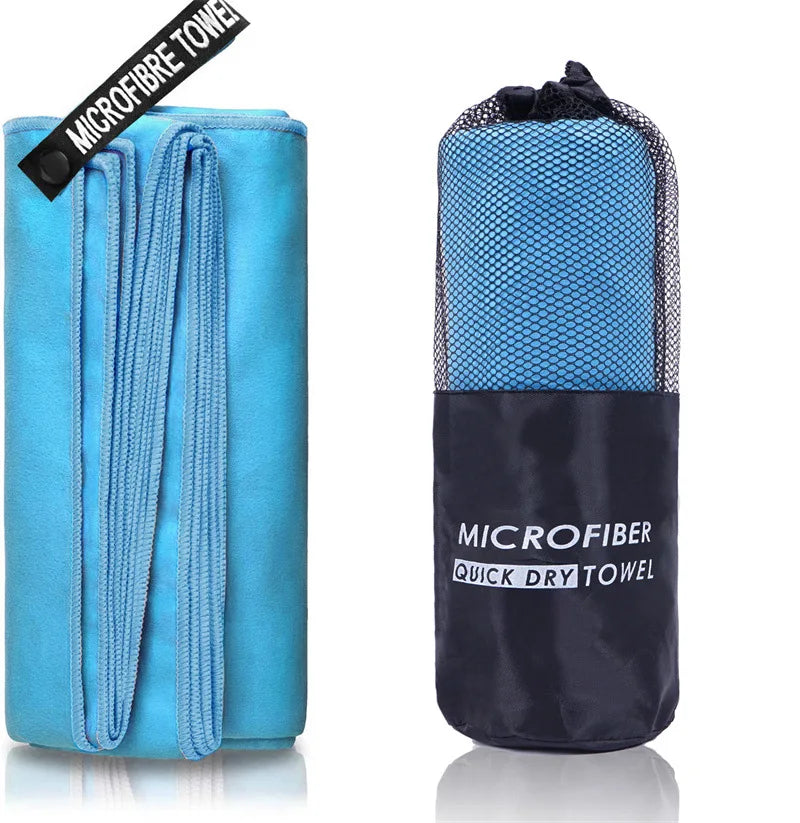 Premium Quick-Dry Sports Towel | 40x80cm | Blue, Grey, Green, Orange | Ideal for Swimming, Gym, Fitness, Camping, Running, Beach